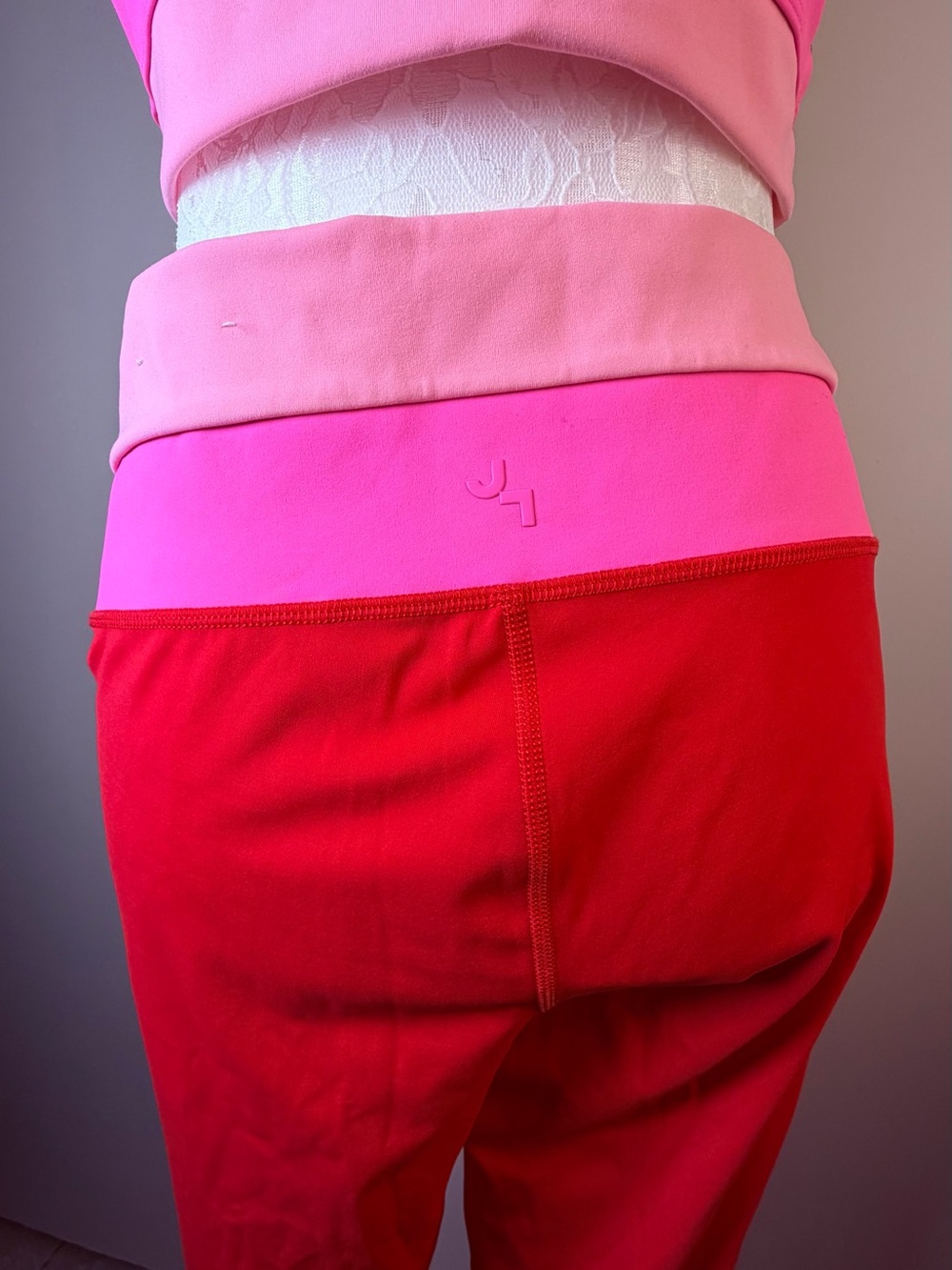 JoyLab Red and Pink Colorblock Active Set - Picture 3 of 5